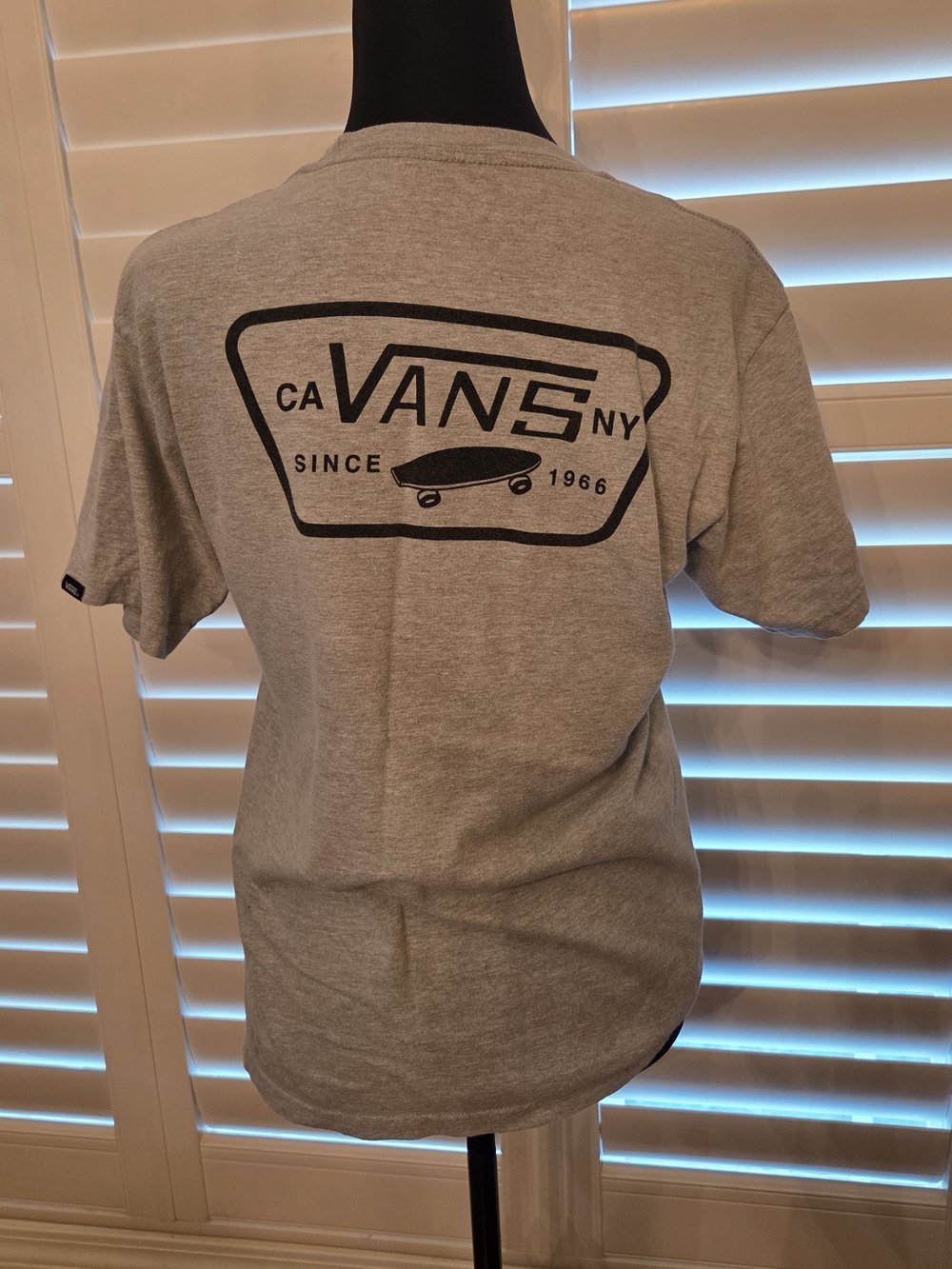 Vans Men's Gray Logo Graphic Tee